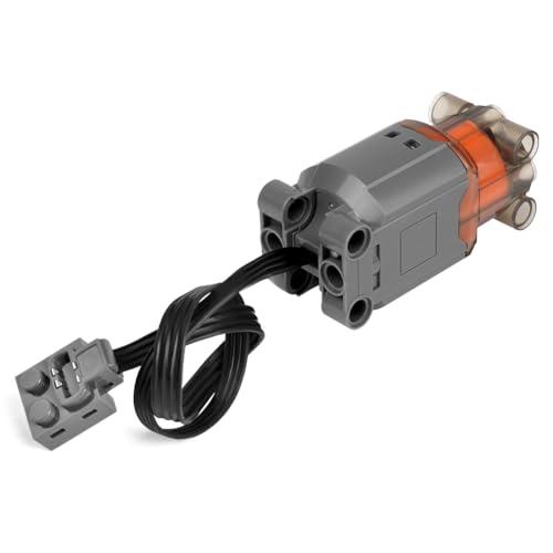 HOTUT L-Motor, Elektrischer Motor für Technologie Serie, Power Function Zubehör Kompatibel mit TechnikZug, für Technik Ferngesteuertes Elektro Baustein Modellserien