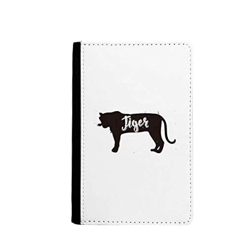 Protège-passeport de voyage motif tigre étui classique fin 3.7x5.8 inch élégant