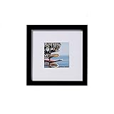 Old Town 6pk- 8x8 Matted Square Gallery Picture Frames (Black, 8x8)