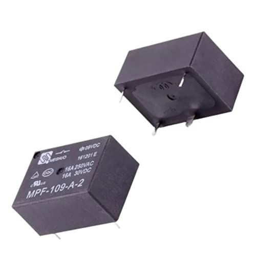 Relé 9VDC MPF-109-A-2 con 16A de alta capacidad y 4 pines de conexión 4