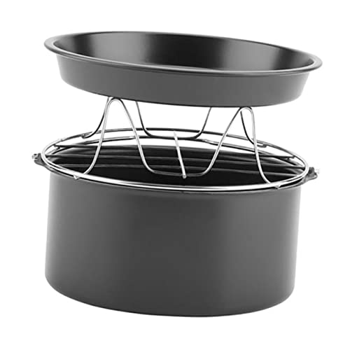 GRIRIW 1 Conjunto De Acessórios Para Fritadeira A Ar Cesta Para Fritadeira A Ar Bolo Assadeira Frigi