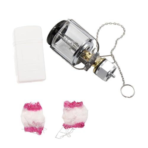 YARNOW Camping Lamp Gas Powered Light with Protective Covers and Storage Box Portable Outdoor Gas...
