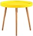 Stolik pomocniczy przy łóżku stolik nocny salon stolik pomocniczy, mały okrągły stół, prosty stolik kawowy, stolik nocny, stolik pomocniczy do sofy (kolor: Żółty)