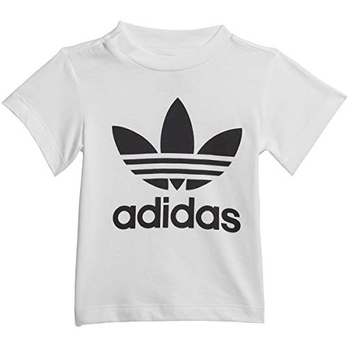 Adidas Originals Unisex-Baby Trefoil Shorts Tee Set White/Black 3T #TOP4