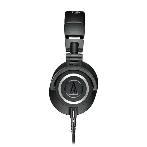 audio-technica ath-m50x professional studio monitor headphones black