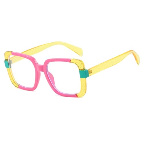 Monturas de gafas cuadradas vintage LVTFCO de moda con lentes transparentes para mujer