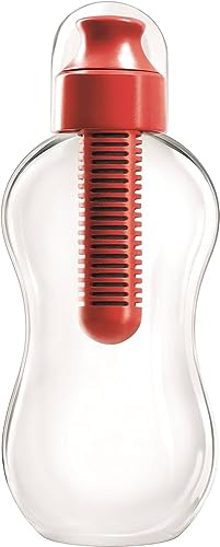 Botellín de agua Bobble 385 ml filtro rojo