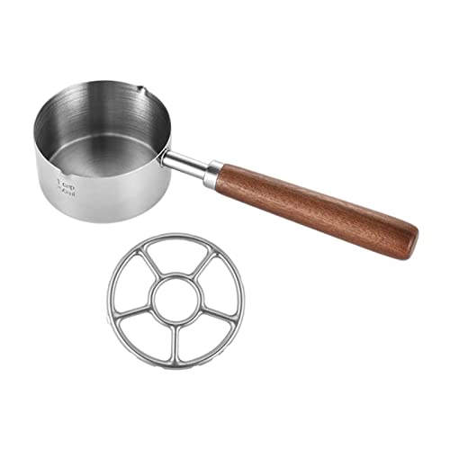 Cazo de acero inoxidable pequeño para recalentar comida individual sin ensuciar ollas grandes 5