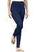 Woman Within Plus Size Pull-On Elastic-Waist Stretch Fineline Denim Jeans - 30 W, Indigo