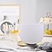 FMTY 10inch Crystal Singing Bowl WHITE G Note Throat Chakra with soft carrying case and Singing Mindfulness, Yoga, Spiritual and Body Healing and Energy Cleansing