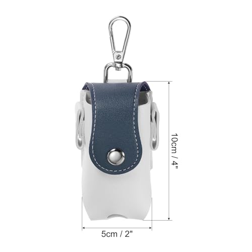 PATIKIL Golf Ball Waist Bag, Golf Ball Carry Pouch with Tee Holder, Buckle, Clip for Women Men Belt Golf Storage White Blue - Image 2