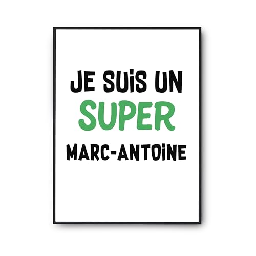 Affiche Marc-Antoine 2 poster cadeau humour anniversaire A3