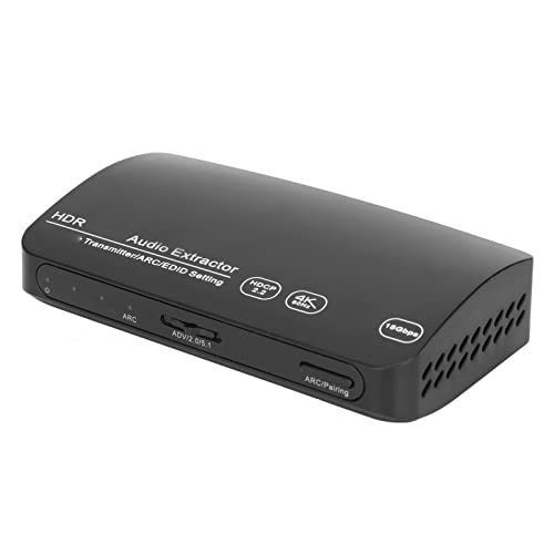 Image of Sanpyl 4K Audio Extractor, 4K 60Hz HDMI2.0 Audio Extractor Converter with Bluetooth Transmitter, Supports 2.0 5.1 ADV 3 Sound Modes, HDMI Audio Converter Adapter Splitter