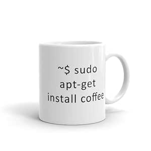 Buy HUMWE Ceramic Sudo Apt-get Install Linux Shell Command- for ...