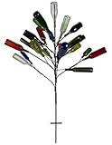 The Big Daddy Bottle Tree | Yard Garden Decor | Simple 2pc Assembly | No Tools Required | Displays 25 Bottles | 5 ft Tall | Heavy Duty Welded Raw Steel | Unpainted | Made in Mississippi USA