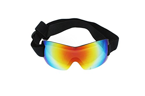 PetRich Dog Sunglasses Ski Goggles Eye Wear UV Protection, Waterproof Multi-Color Pet Sunglasses with Adjustable Strap for Large Dogs Travel, Skiing,Surfing,Driving Including Humanized Design