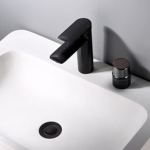 Luxier Ds03-To 1 1/2" Bathroom Faucet Vessel Vanity Sink Pop Up Drain Stopper Without Overflow Oil Rubbed Bronze #TOP3