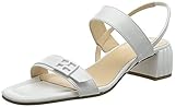 Blockabsatz (5,0 cm) Högl Damen LOLITA Sandale mit Absatz, Weiss, 40 EU