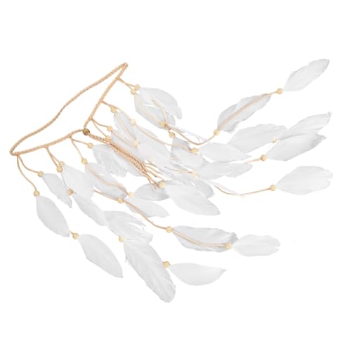 Coiffe de plumes bandeau mariée pour coiffure mariage stable - 4