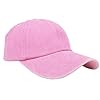 Van Der Linn Embroidered Personalised Denim Baseball Cap Custom Hat Unisex Cotton Adjustable (Cotton, Pink) #2