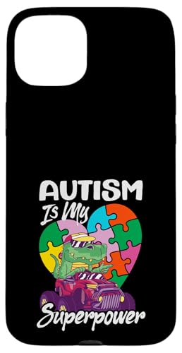 Autism Is My Superpower Awareness �p�Y���s�[�X���{�� �X�}�z�P�[�X iPhone 15 Plus �p