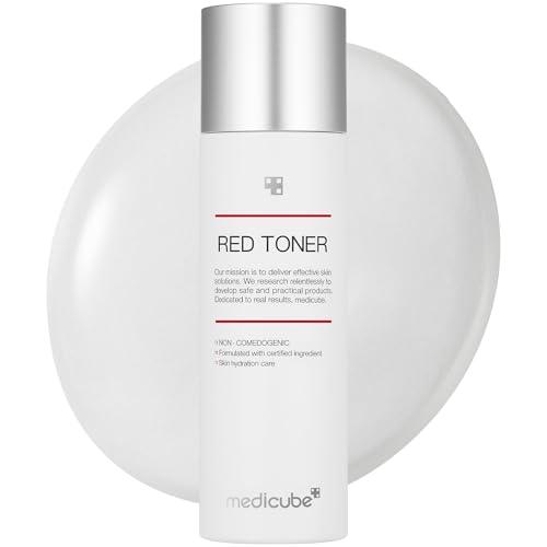 Image of Medicube Red Toner 2.0 || Low-irritating Formula for Acne-Prone Skin | Soothing and Relieving | Formulated with BHA, Niacinamide & Adenosine | Non-comedogenic | Korean Skincare (3.38fl.oz.)