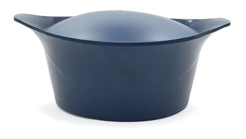 Cookut - L'incroyable Cocotte 20 cm avec poignée en métal et manique assorties - Myrtille