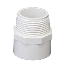 PVC 1/2 3/4 1 1.25 1.5 2 2.5 3 4 Thread Connector 20mm To 110 Mm PVC Water Pipe Adapter Tube Fittings -  Color White Thread Specification 25mm-3I4 Inch