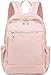 LOIDOU Mini Rucksack für Frauen Kleiner Rucksack Geldbörse Leichtgewicht Mädchen Casual Daypack Bookbag für College Schule Arbeit Reisen, Rosa(35cm)