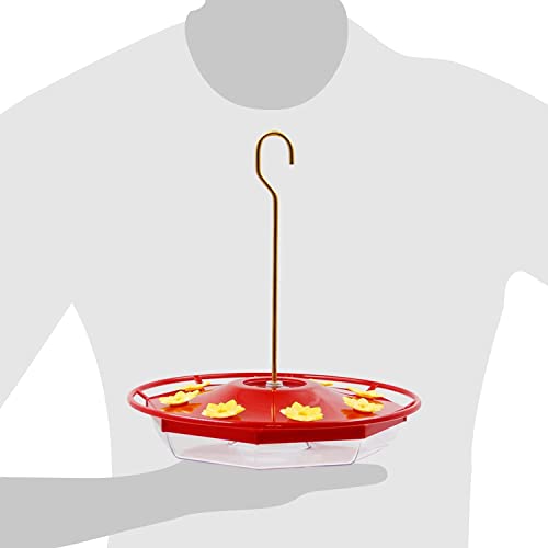 Lulu Home Hummingbird Feeder, 16 Fluid Ounces Flower Bird Feeder With 8 Feeding Stations For Outdoors #TOP4