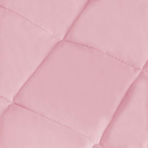 Breathable Mini Crib Liners for Girls, 24\"x 38\" Machine Washable Nursery Portable Crib Liner, 4 Pieces for Babies Mini Crib Liners Padding, Pink - Thumbnail 2