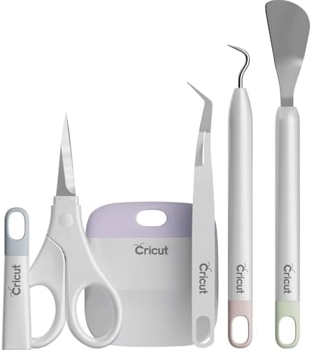 Cricut Basic Set, Cricut Colors/With Vinyl Weeder, Scraper, Vinyl Tweezer, Multicolor (2006695)
