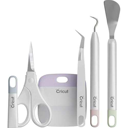 Cricut Basic Set, Cricut Colors/With Vinyl Weeder, Scraper, Vinyl Tweezer, Multicolor (2006695)