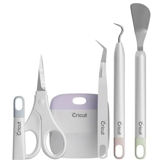 Cricut Basic Tool Set - 5-Piece Precision Tool Kit for Crafting and DIYs, Perfect for Vinyl, Paper & Iron-on Projects, Great Companion for Cricut Cutting Machines, Core Colors