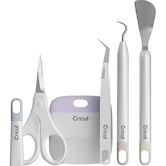 Cricut Basic Set with Vinyl Weeder, Scraper, Tweezer, and Scissors