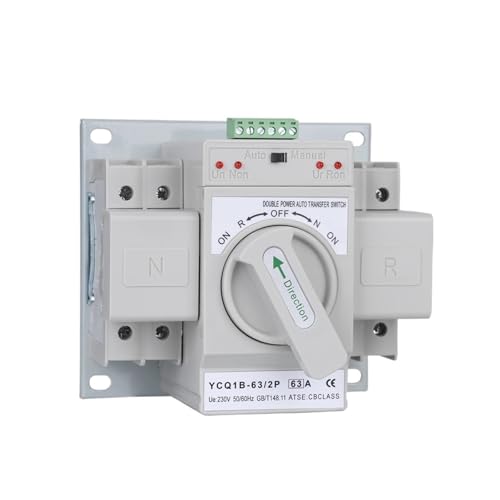 Inverseur automatique double alimentation 63A pour éviter les coupures de courant de l'onduleur