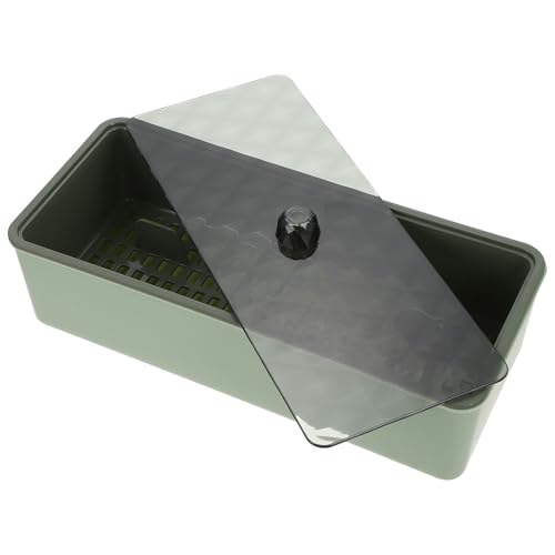 Toyvian Elegante Besteckbox mit Deckel Utensilien Organizer Filigraner Chopsticks und Gabel Halter Staubdicht Abtropfbar Modernes Design für Küchenbedarf Grün Toyvian Elegante Besteckbox mit Deckel Utensilien Organizer Filigraner Chopsticks und Gabel Halter Staubdicht Abtropfbar Modernes Design für Küchenbedarf Grün