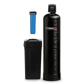 LiquaGen Hybrid Tannin & Scale Reduction System with Metal Bypass Valve and Sediment Pre-Filter, Whole House Well Water Filtration (4+ Bathrooms)