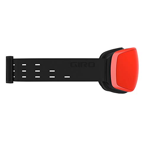 Giro Agent Adult Snow Goggles - Silicone Black Strap With Vivid Ember/Vivid Infrared Lenses (2021) #TOP2