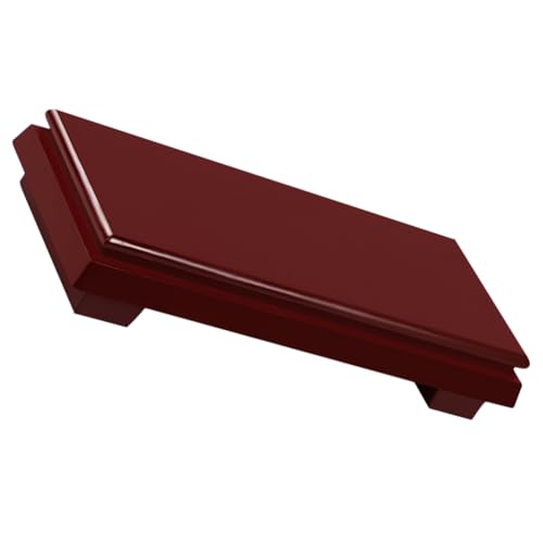 BESTYASH Holzsockel für Dekoration Stabiles Rotes Holz Podest Geschnitzter Quadratischer Sockel Vielseitiger Holzständer für Vase Buddha Statue Pflanzen und Zierobjekte