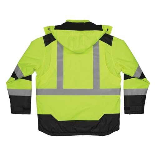 Image of Ergodyne Unisex Glowear 8390 Hi-vis Winter Jacket With Amplifire Heat Reflective Lining - Type R, Class 3