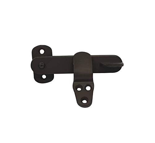 QCAA Solid Cast Brass Flip Latch Lock for Sliding Cabinet Shed Door, 4