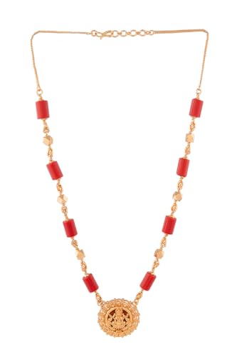 Image of Radha's Creations jewellery GSB mangalorean chain for women one gram gold