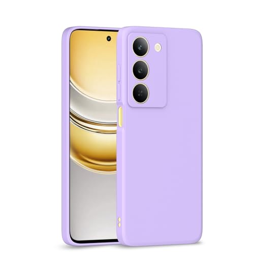 Image of Outlouders Back Cover for Realme 14x 5G | Camera Protection | Durable Soft Matte Silicone Bumper Case (Purple)