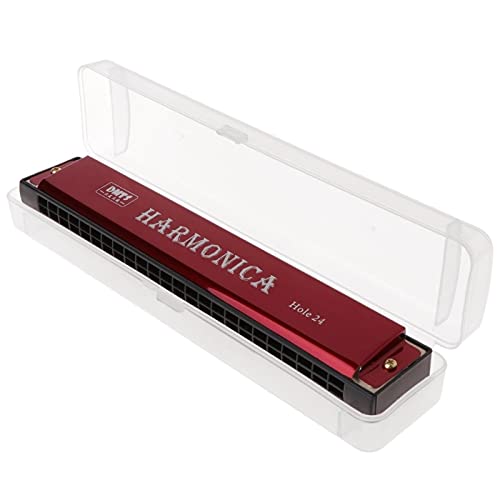 Harmonica Professionnel 24 trous harmonica bec métal orgue débutant - Les Beatles, Paul McCartney, John Lennon, RIngo Starr, George Harrison Harmonica Professionnel 24 trous harmonica bec métal orgue débutant