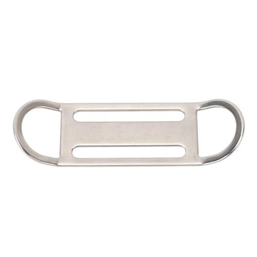 JTLB 316 Stainless Steel Diving Side Mount Bilateral D Ring Strap Keeper Buckle, Suitable for Scuba BCD Sidemount Fixation and Diving Webbing Adjustments
