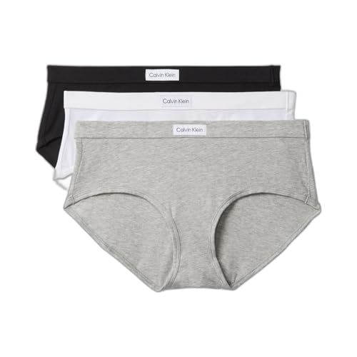 Calvin Klein Comfort Logo Cotton Stretch Modern Brief Panties, 3 Pack