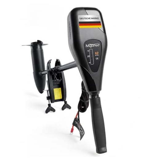 terena Miganeo Aussenborder Elektromotor 62 lbs -2006kg Schubkraft 696 Watt mit Batterie LED -12 Volt 28,2kp salzwassertauglich
