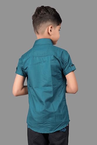 Image of Boy's Regular Fit Cotton Blend Shirts