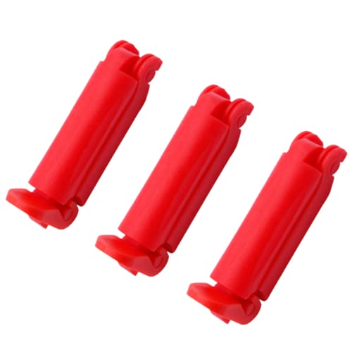 3-Pack Red Safety Belt Clip